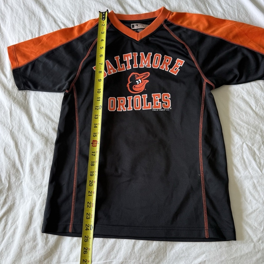 Genuine Merchandise Baltimore Orioles MLB Jersey Black/Orange V-Neck Size M/M - Picture 4 of 7